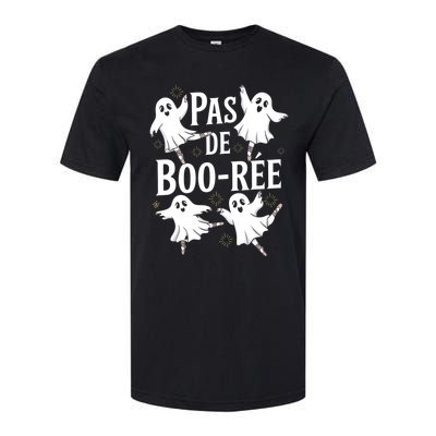 Funny Ghost Ballet Pas De Boo Halloween Dance Softstyle® CVC T-Shirt