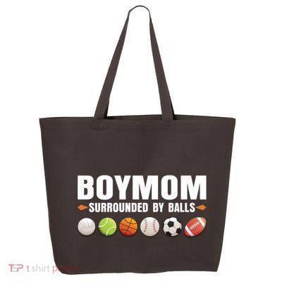 Funny Gift Boy Mom Surrounded By Balls 25L Jumbo Tote