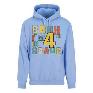 Fourth Grade Back To School Bruh IM In 4th Grade Unisex Surf Hoodie