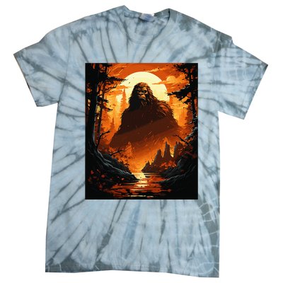 Funny Graphic Bigfoot Sasquatch Tie-Dye T-Shirt