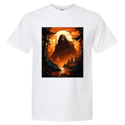 Funny Graphic Bigfoot Sasquatch Garment-Dyed Heavyweight T-Shirt