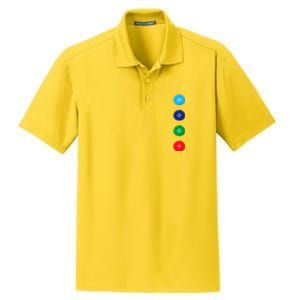 Four Groovy Buttons Blue Cat Funny Halloween Costume Dry Zone Grid Polo