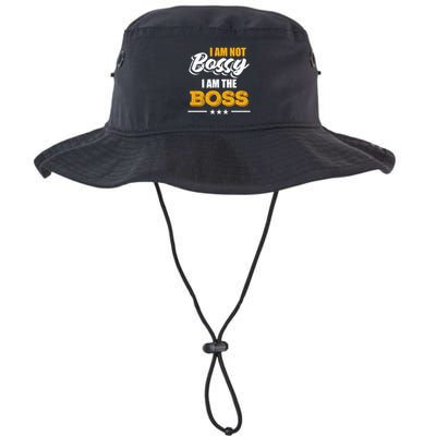 Funny Great Boss I Am Not Bossy I Am The Boss Work Humor Cool Gift Bucket Hat