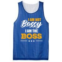 Funny Great Boss I Am Not Bossy I Am The Boss Work Humor Cool Gift Mesh Reversible Basketball Jersey Tank