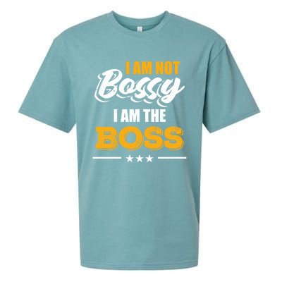 Funny Great Boss I Am Not Bossy I Am The Boss Work Humor Cool Gift Sueded Cloud Jersey T-Shirt