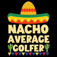 Funny Golf Ball Mustache Mexican Sports Mexico Party Tank Top