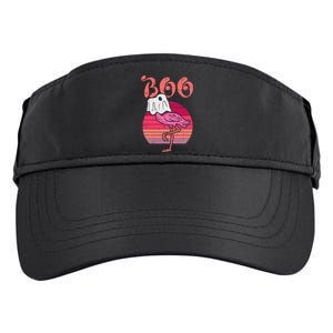 Flamingo Ghost Boo Pink Sunset Retro Halloween Bird Animal Adult Drive Performance Visor