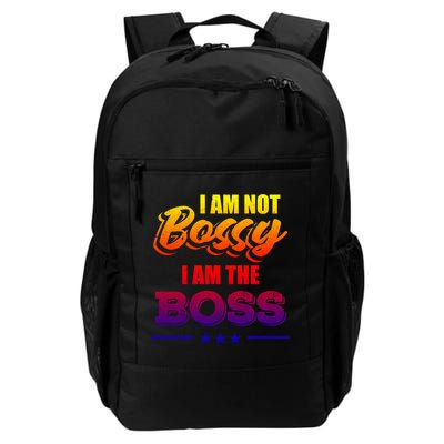 Funny Great Boss I Am Not Bossy I Am The Boss Work Humor Gift Backpack