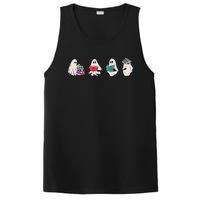 Funny Ghost Book Reading Halloween Books Lover Teacher PosiCharge Competitor Tank