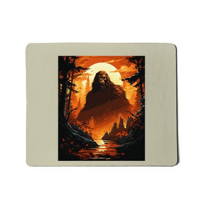 Funny Graphic Bigfoot Sasquatch Mousepad
