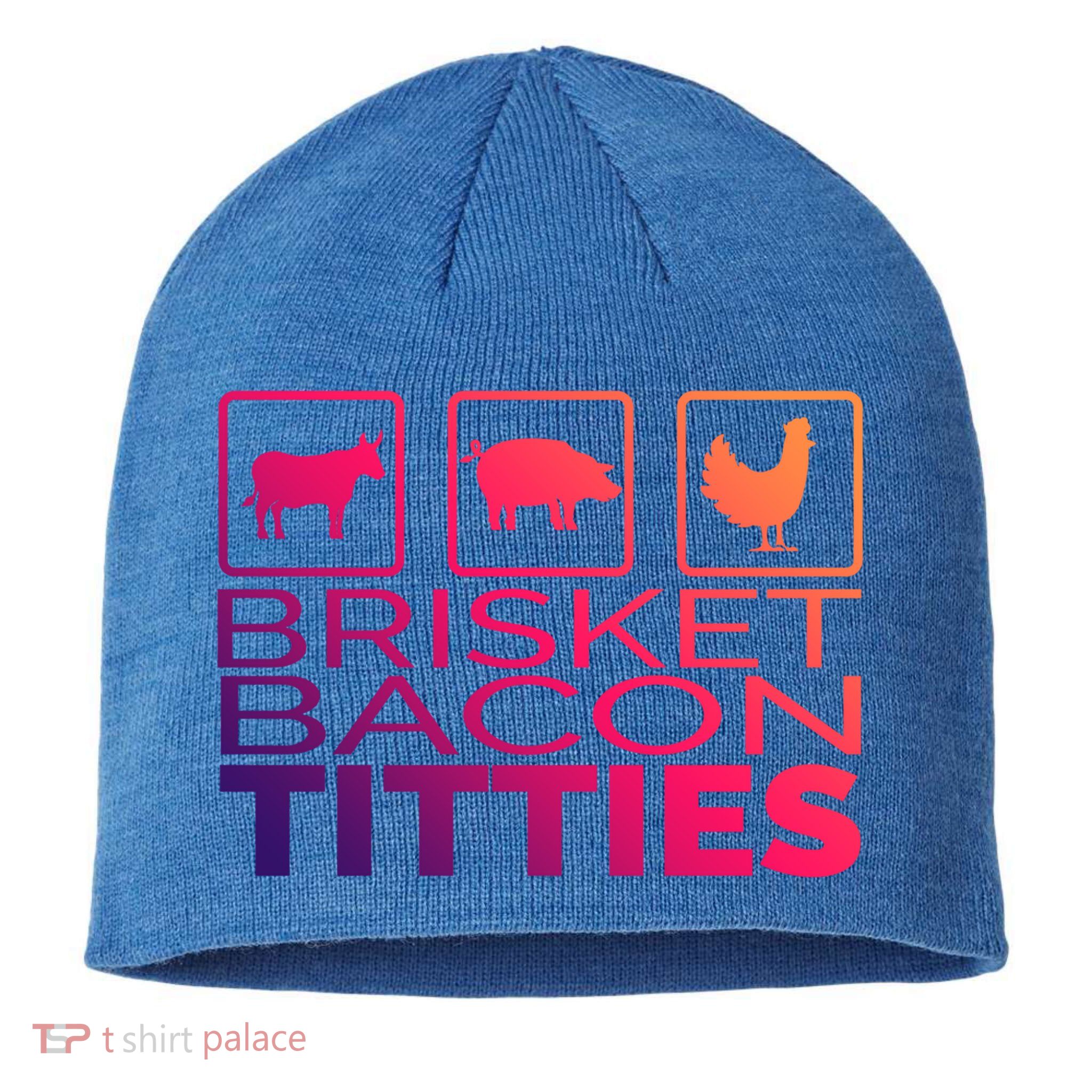 Funny Grill Brisket Bacon Titties Barbecue Dad Fathers Day Gift Sustainable Beanie