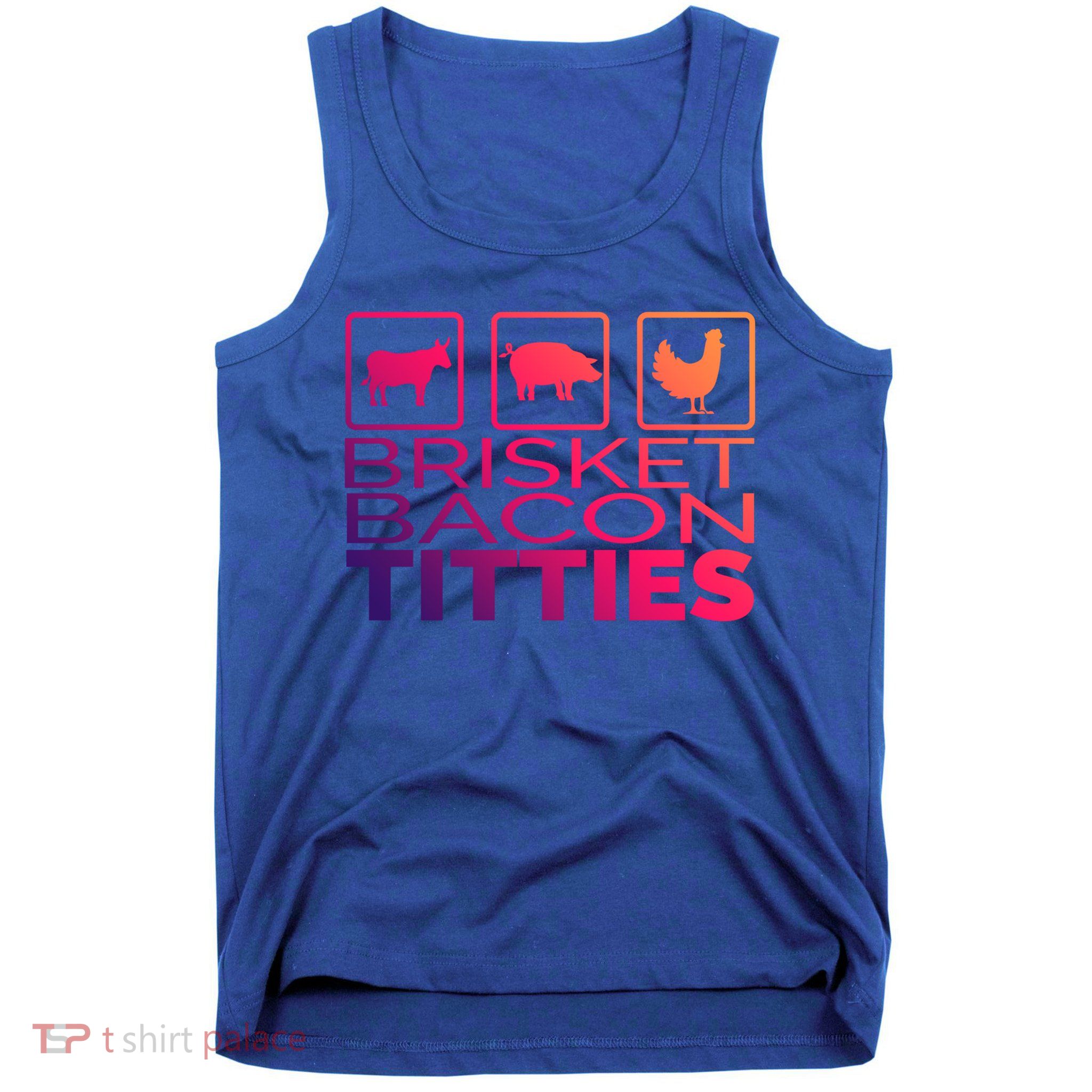 Funny Grill Brisket Bacon Titties Barbecue Dad Fathers Day Gift Tank Top