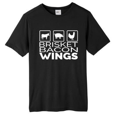 Funny Grill Brisket Bacon Wings Dad Fathers Day Gift Tall Fusion ChromaSoft Performance T-Shirt