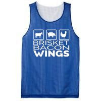 Funny Grill Brisket Bacon Wings Dad Fathers Day Gift Mesh Reversible Basketball Jersey Tank