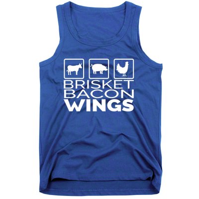 Funny Grill Brisket Bacon Wings Dad Fathers Day Gift Tank Top