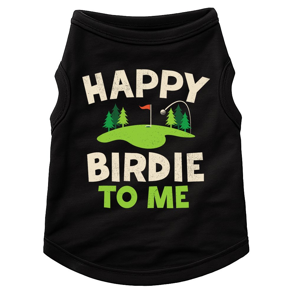 Funny Golf Birthday Happy Birdie Golfer Doggie Tank