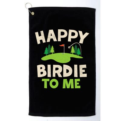 Funny Golf Birthday Happy Birdie Golfer Golf Towel