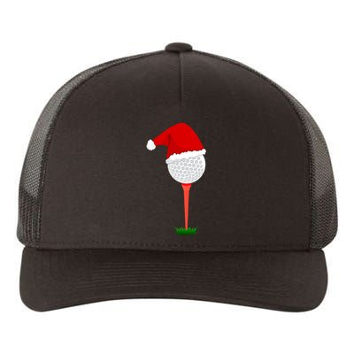 Funny Golfing Christmas Tee Holiday Golf Ball Yupoong Adult 5-Panel Trucker Hat