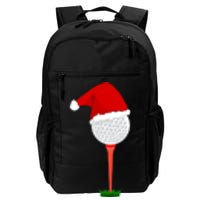 Funny Golfing Christmas Tee Holiday Golf Ball Daily Commute Backpack