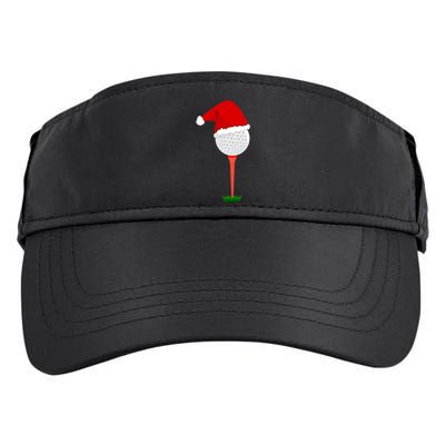 Funny Golfing Christmas Tee Holiday Golf Ball Adult Drive Performance Visor