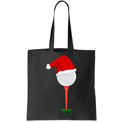 Funny Golfing Christmas Tee Holiday Golf Ball Tote Bag