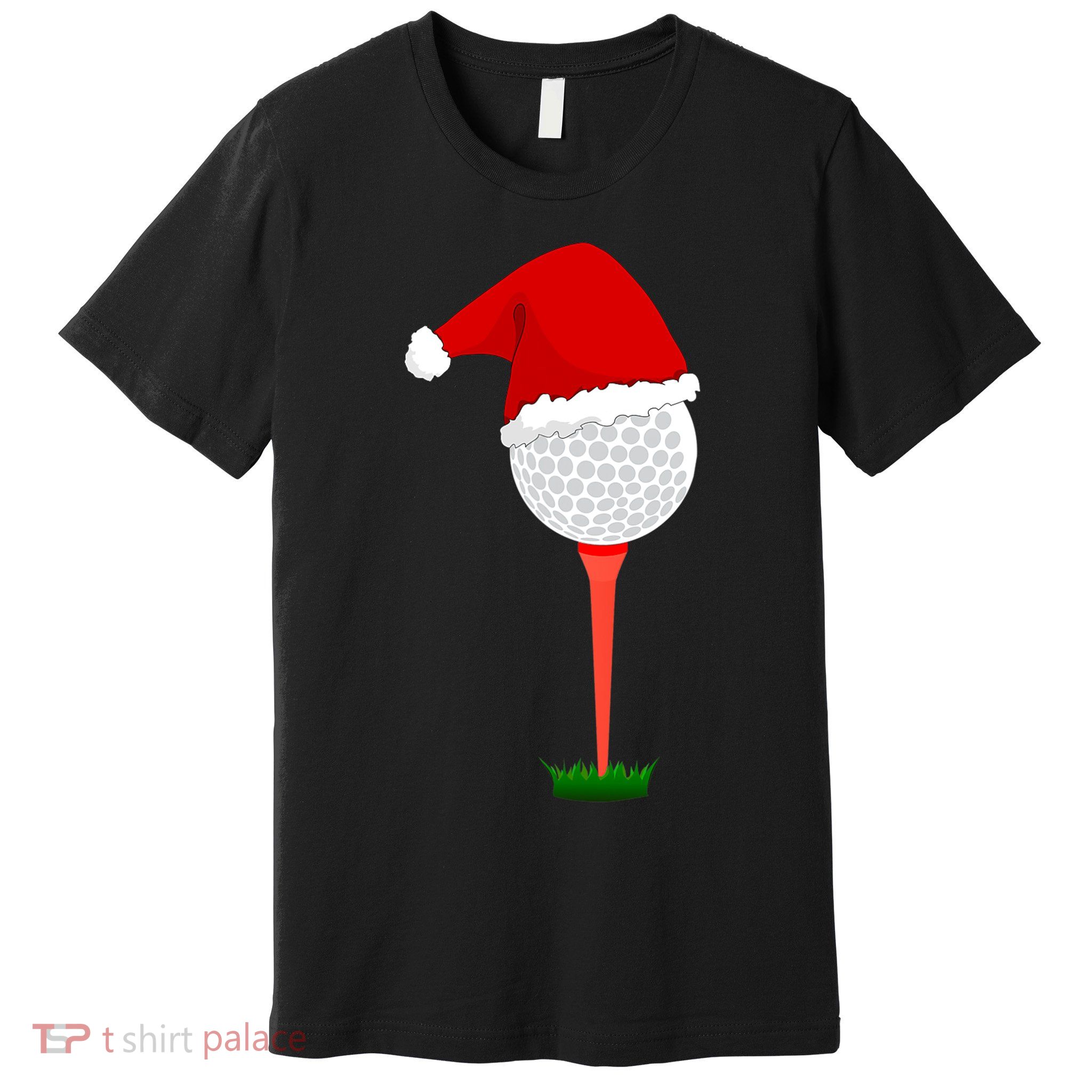 Funny Golfing Christmas Tee Holiday Golf Ball Premium T-Shirt