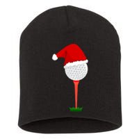 Funny Golfing Christmas Tee Holiday Golf Ball Short Acrylic Beanie