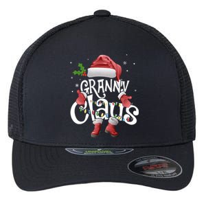 Funny Granny Claus Christmas Pajamas Santa Hat Costume Flexfit Unipanel Trucker Cap