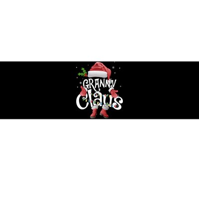 Funny Granny Claus Christmas Pajamas Santa Hat Costume Bumper Sticker