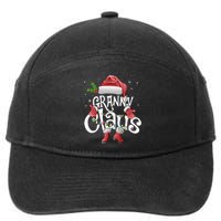 Funny Granny Claus Christmas Pajamas Santa Hat Costume 7-Panel Snapback Hat