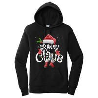 Funny Granny Claus Christmas Pajamas Santa Hat Costume Women's Pullover Hoodie