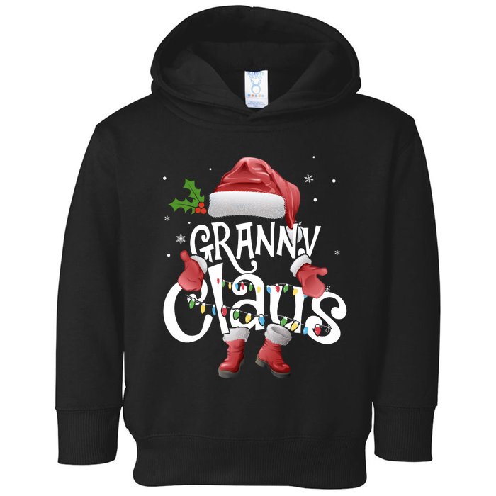 Funny Granny Claus Christmas Pajamas Santa Hat Costume Toddler Hoodie