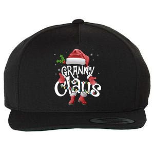 Funny Granny Claus Christmas Pajamas Santa Hat Costume Wool Snapback Cap