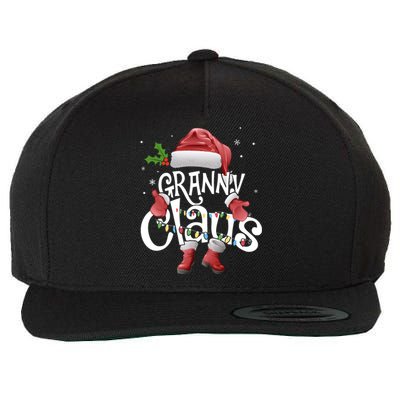 Funny Granny Claus Christmas Pajamas Santa Hat Costume Wool Snapback Cap