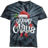 Funny Granny Claus Christmas Pajamas Santa Hat Costume Kids Tie-Dye T-Shirt