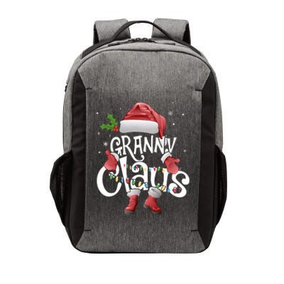 Funny Granny Claus Christmas Pajamas Santa Hat Costume Vector Backpack