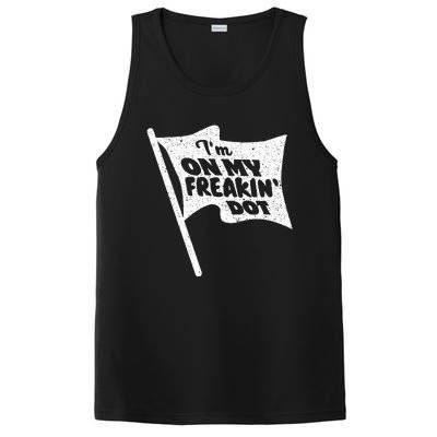 Flag Girl Color Guard Winter Guard Funny Flag Tossing Humor PosiCharge Competitor Tank