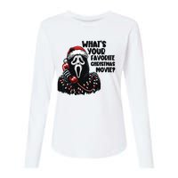 Funny Ghostface Christmas Movie Holiday Womens Cotton Relaxed Long Sleeve T-Shirt