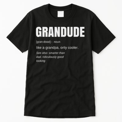 Funny Grandude Cool Grandpa Novelty Tall T-Shirt