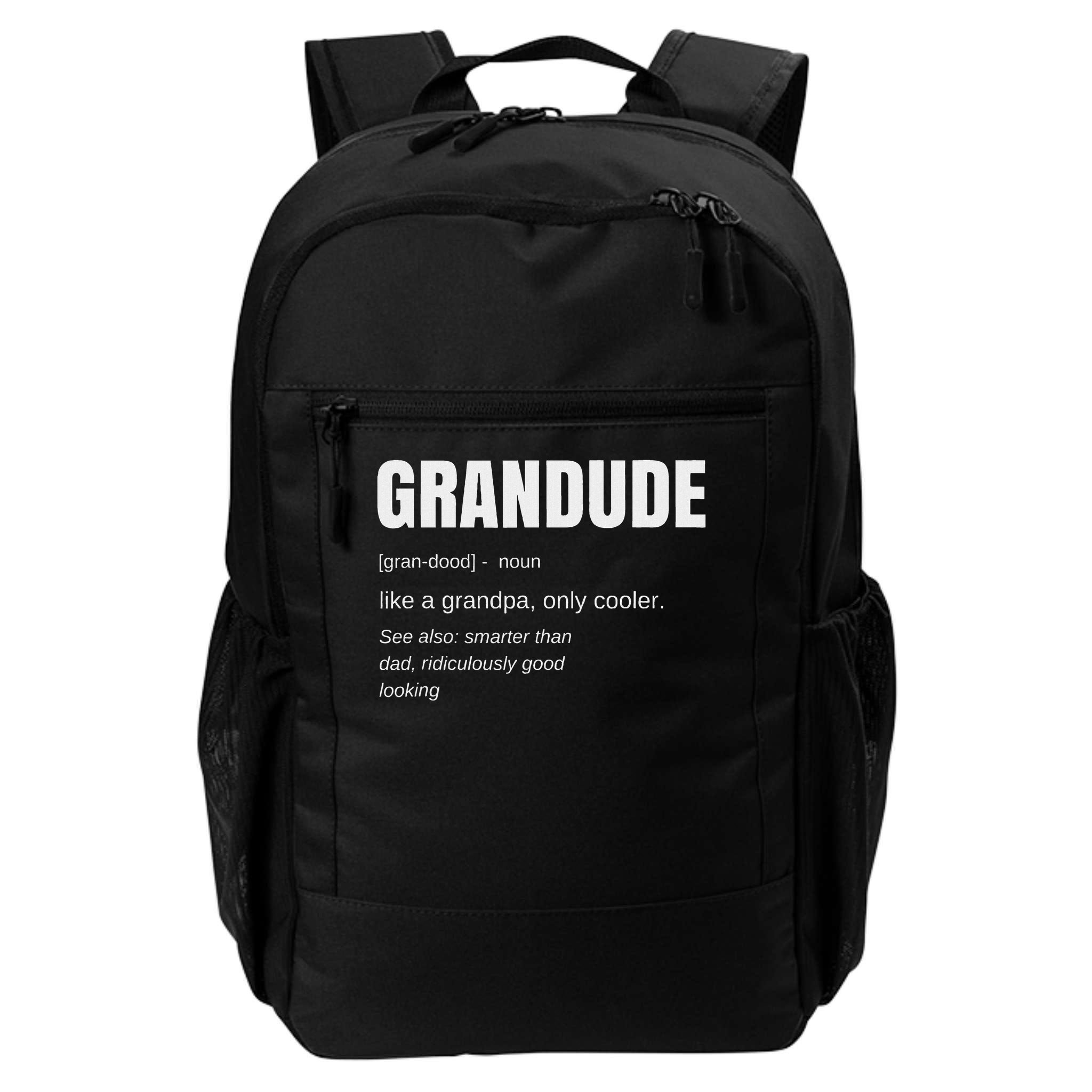 Funny Grandude Cool Grandpa Novelty Backpack