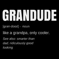 Funny Grandude Cool Grandpa Novelty 16 in Basic Backpack