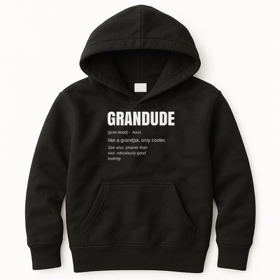 Funny Grandude Cool Grandpa Novelty Kids Hoodie