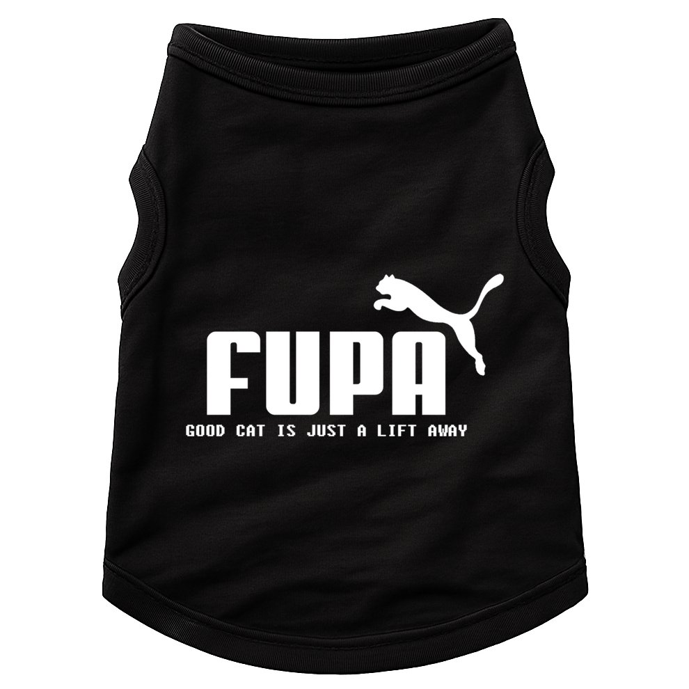 Fupa Good Cat Is Just A Lift Away Funny Running Gift Doggie Tank