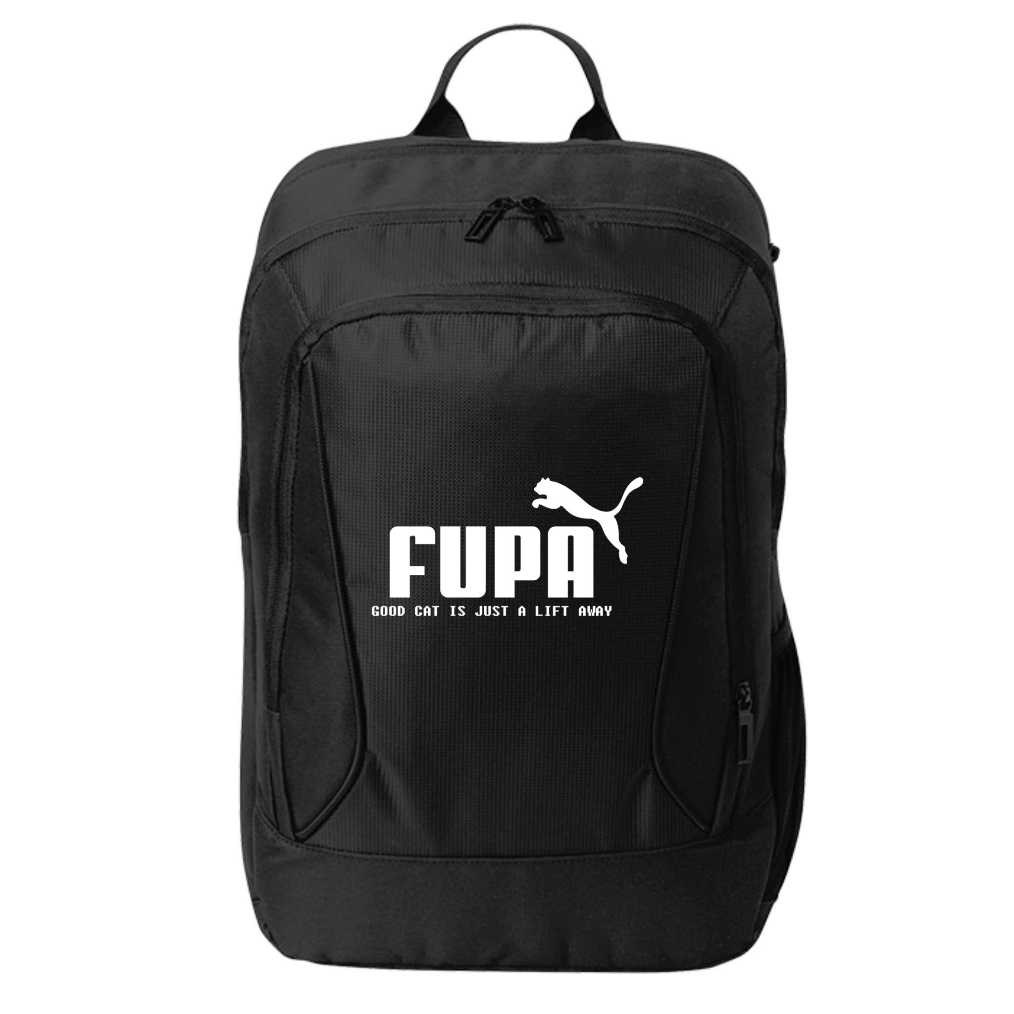 Fupa Good Cat Is Just A Lift Away Funny Running Gift City Backpack