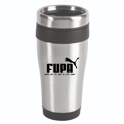 Fupa Good Cat Is Just A Lift Away Funny Running Gift 16oz Travel Tumbler