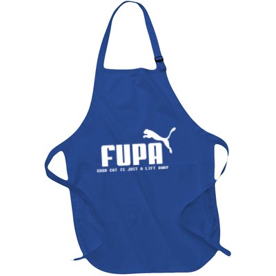 Fupa Good Cat Is Just A Lift Away Funny Running Gift Apron