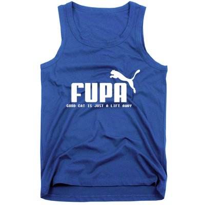 Fupa Good Cat Is Just A Lift Away Funny Running Gift Tank Top