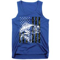 Fishing Gift Camouflage American Flag Fisher Tank Top