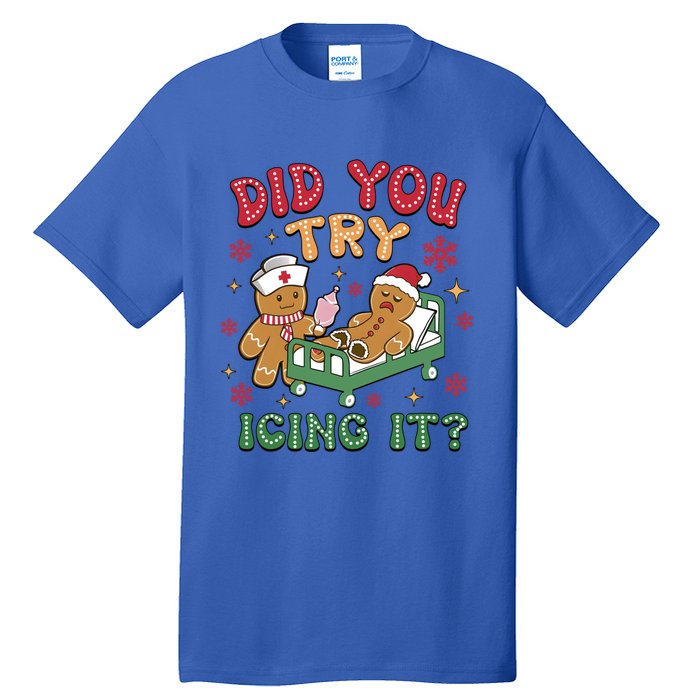 Funny Gingerbread Christmas – Did You Try Icing It? Gift Tall T-Shirt