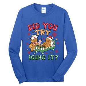 Funny Gingerbread Christmas – Did You Try Icing It? Gift Tall Long Sleeve T-Shirt